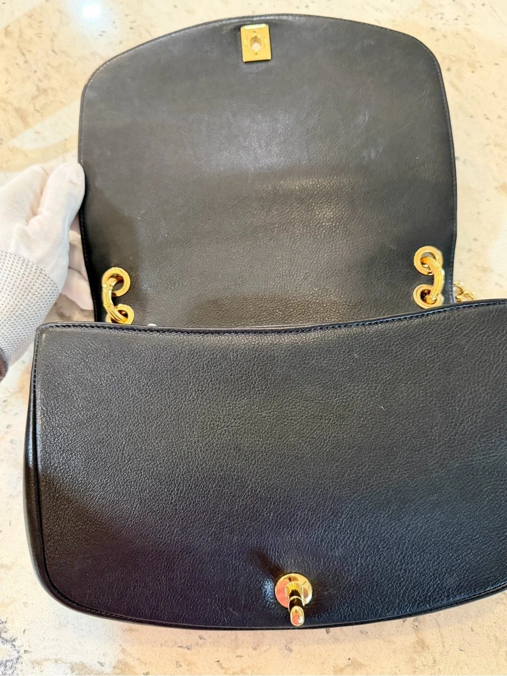 CHANEL Underline Flap Small Black Quilted Calfskin